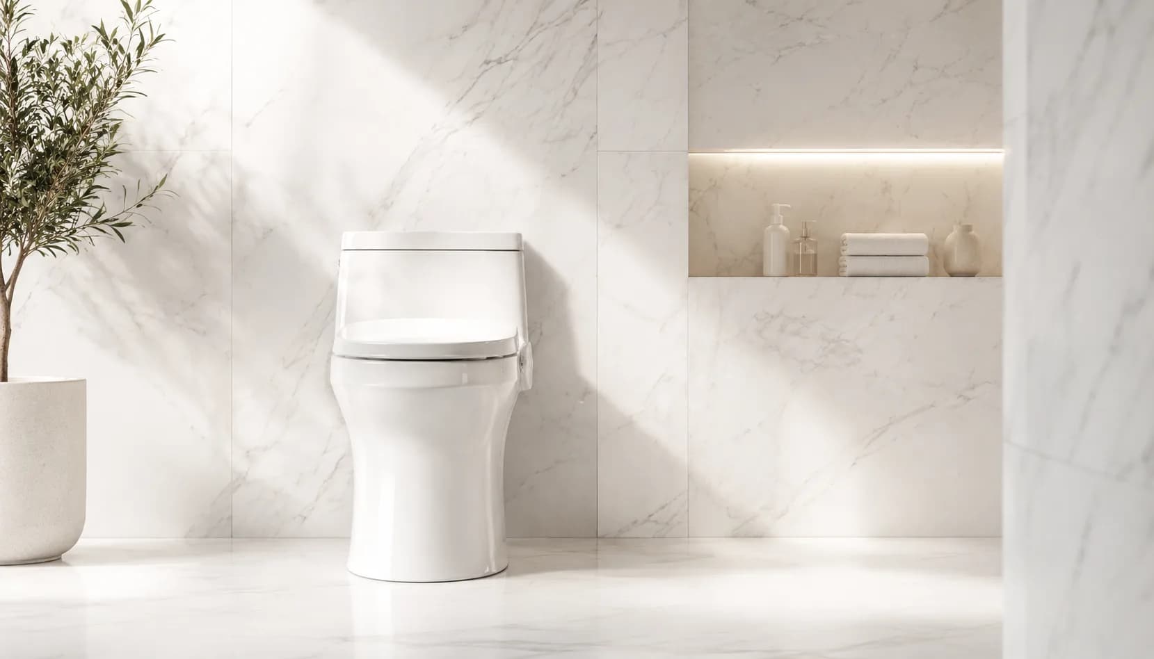 De Gutiva-sensor in een moderne badkamer
