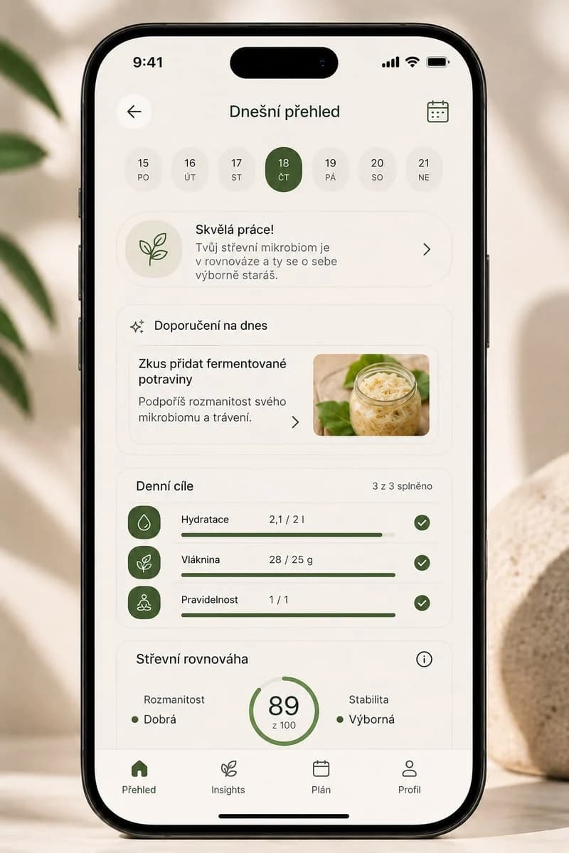 De Gutiva-app – overzicht van vandaag